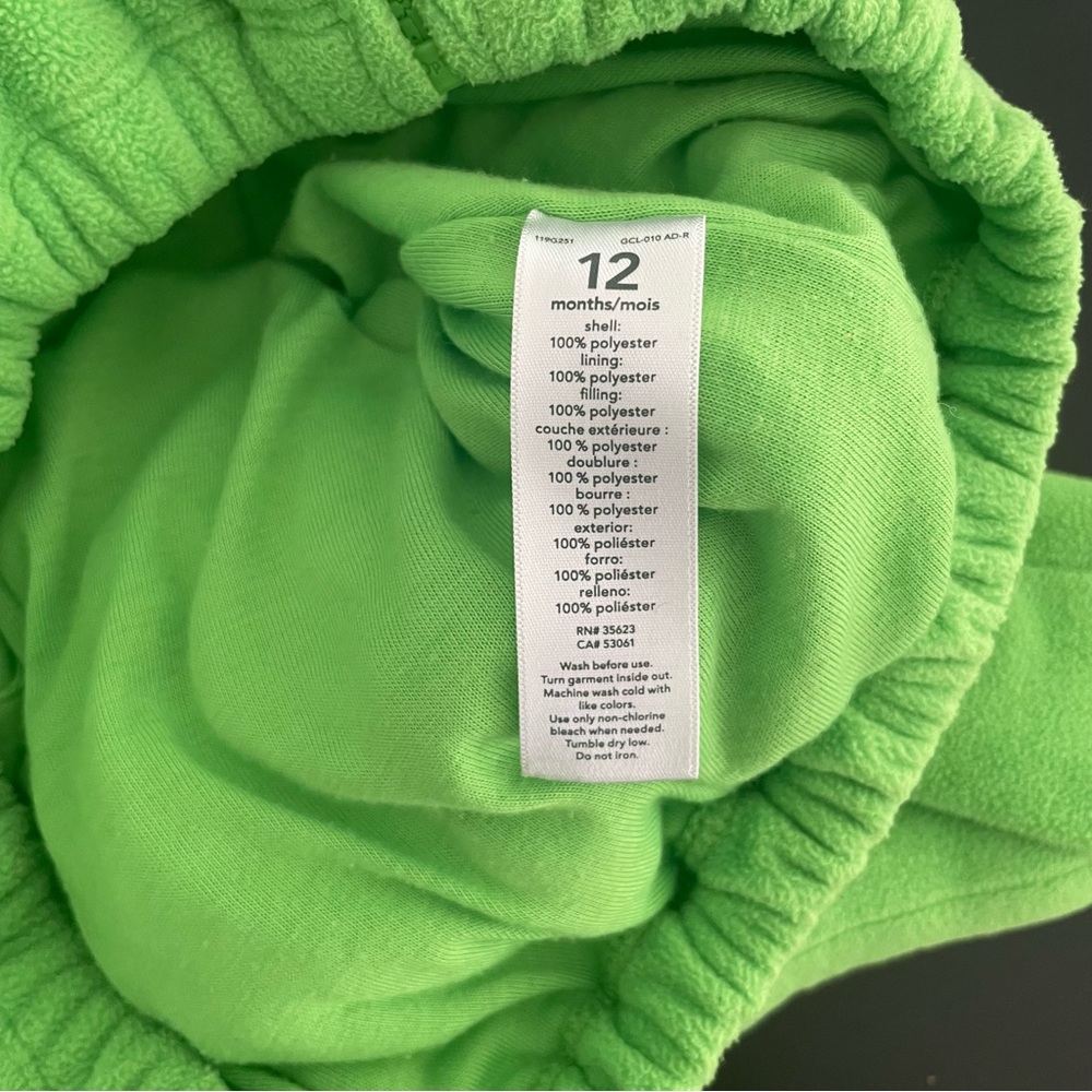 Carter’s baby dinosaur costume - 12 months - Picture 4 of 4